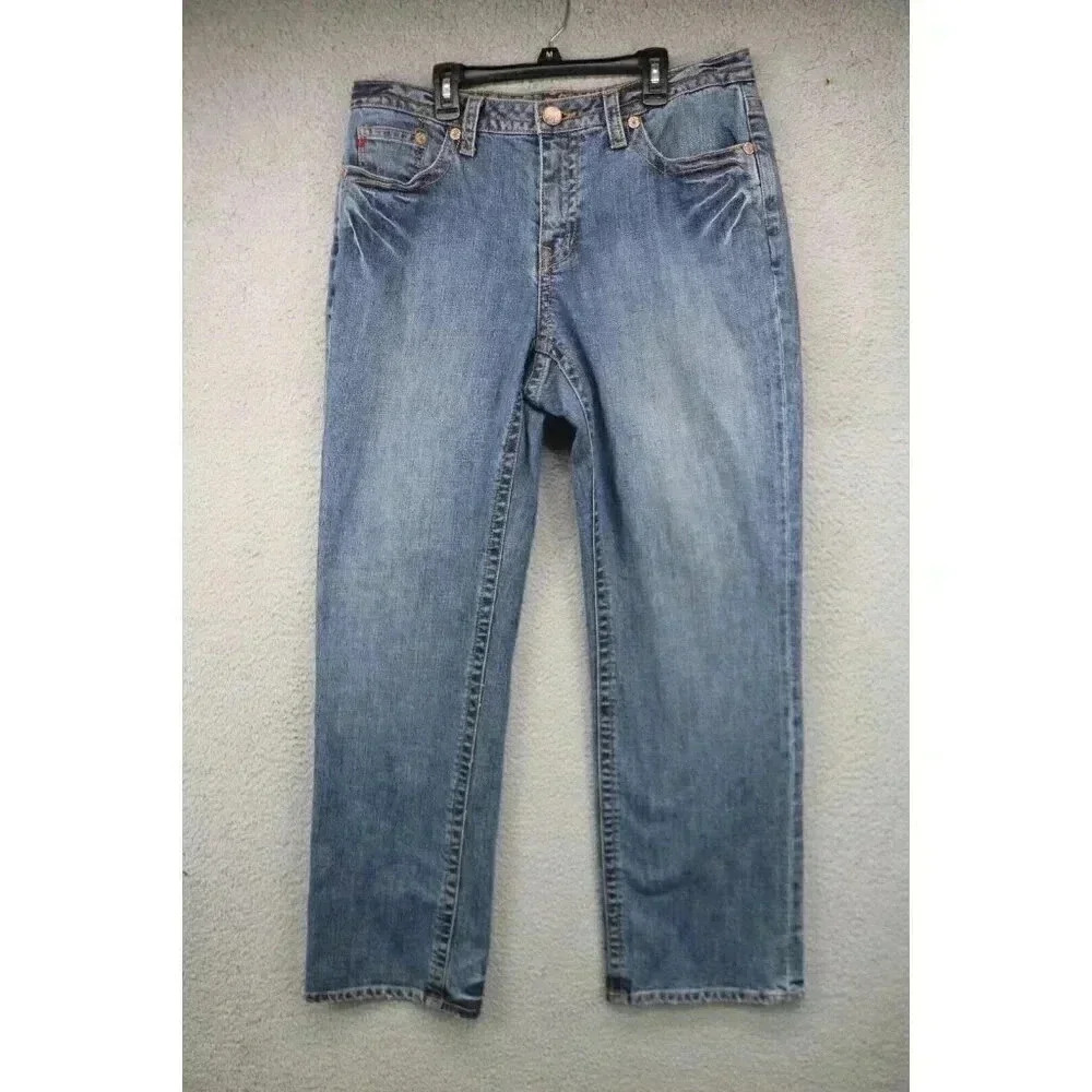 Seven Premier Denim Bootleg Women's Jeans-Size 16-Distressed